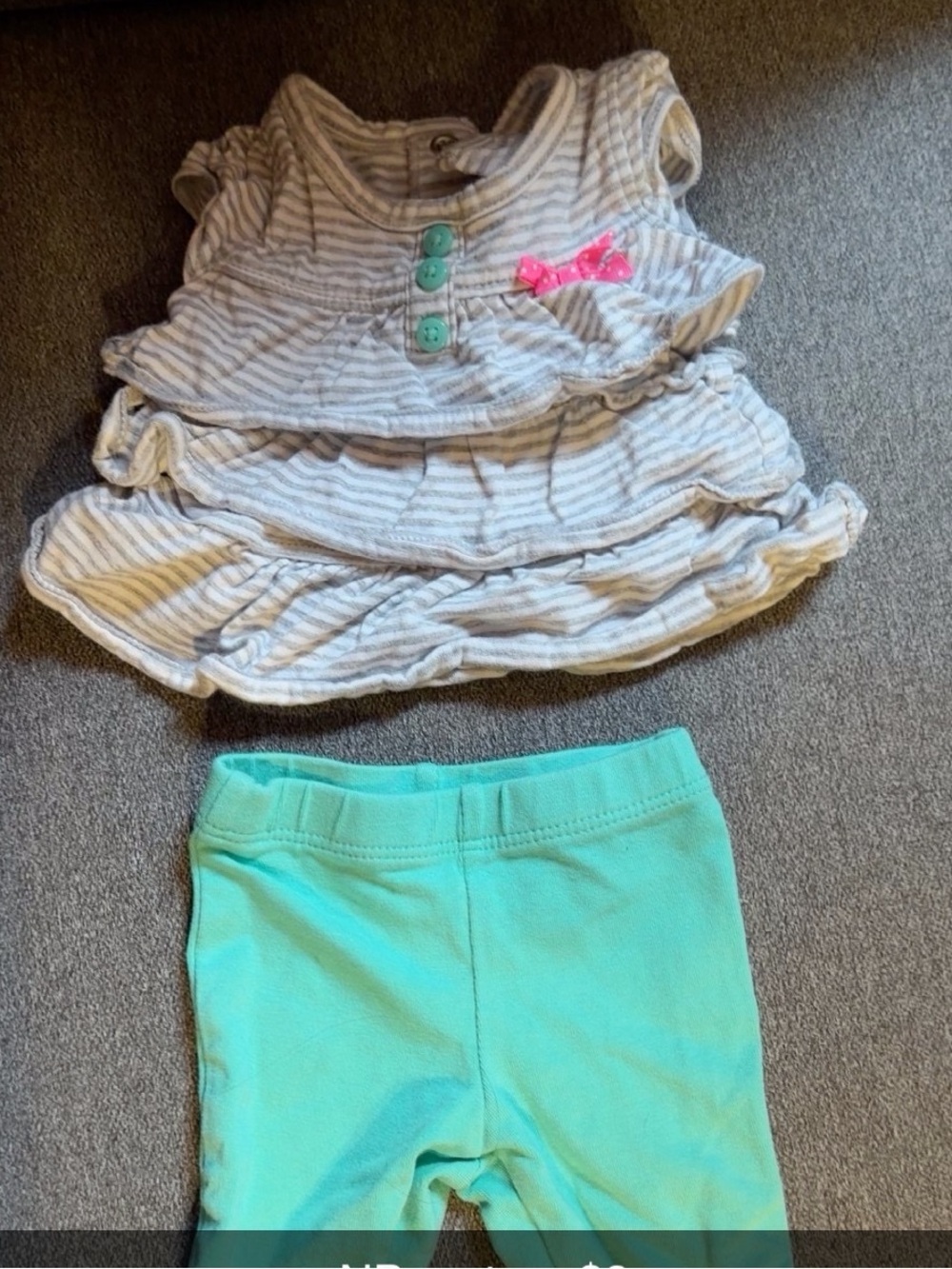 Carter's Teal Baby Leggings